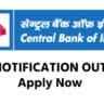 Central Bank of India New Recruitment 2024