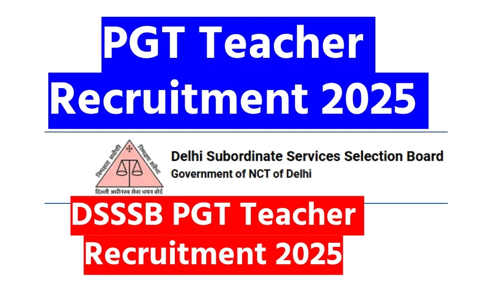 PGT Teacher Recruitment 2025 Apply Online