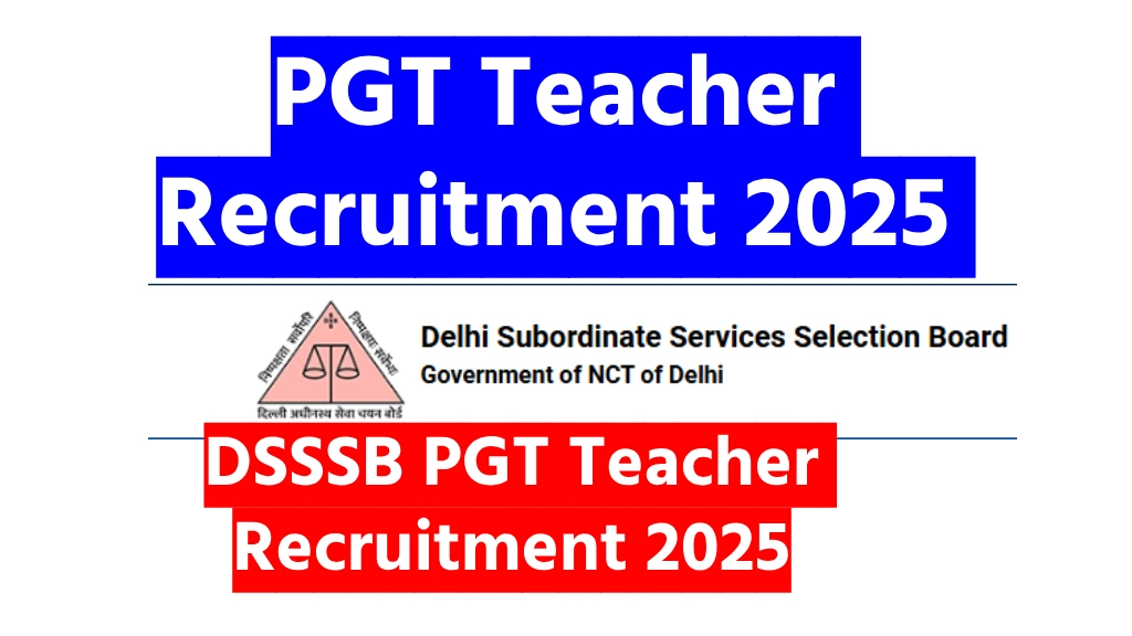 PGT Teacher Recruitment 2025 Apply Online