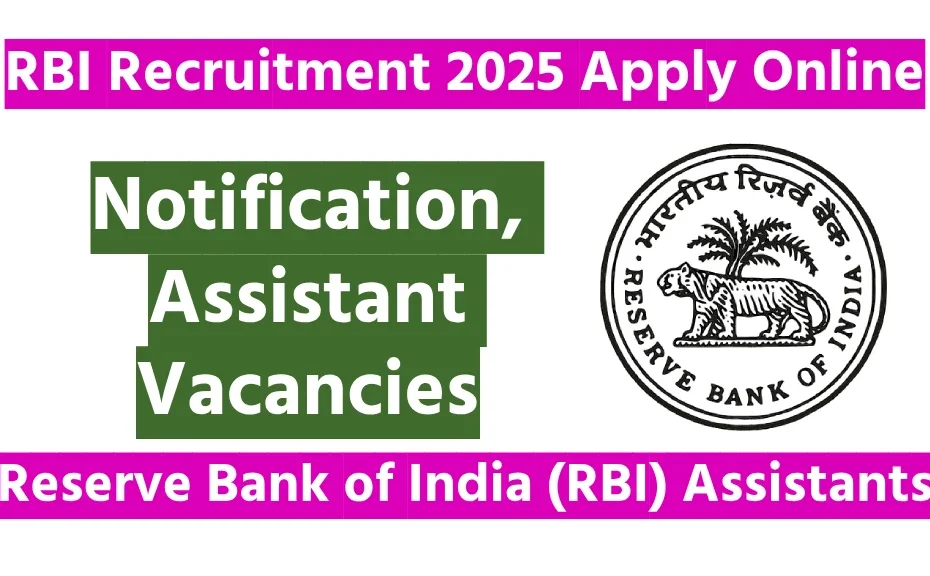 RBI Recruitment 2025 Apply Online