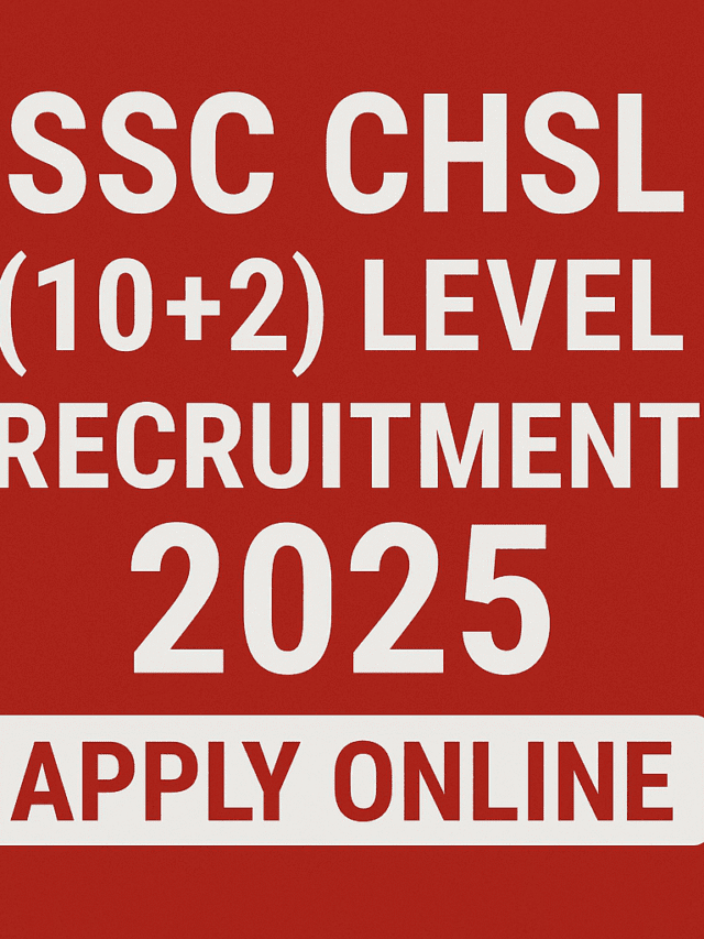 SSC CHSL Govt Job Apply Now