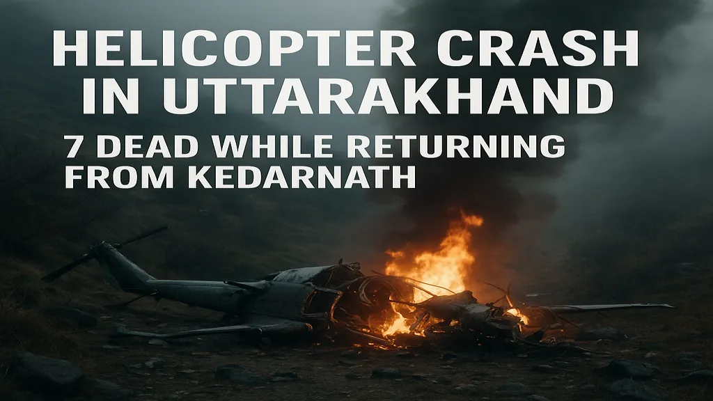 Helicopter airplane crash